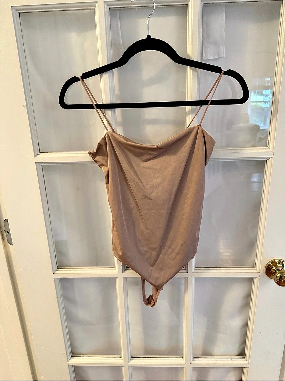 Abercrombie & Fitch Satin Bodysuit Brown Medium